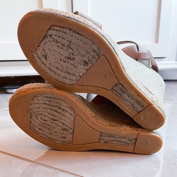 Tory Burch Canvas Espadrille Wedges - Picture 3 of 5